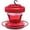Red, variant on Tkrady Hummingbird Feeder, Red Hummingbird Feeder for Outdoors Hanging with Ant Moat, Rustproof, Fade Proof 1pcs