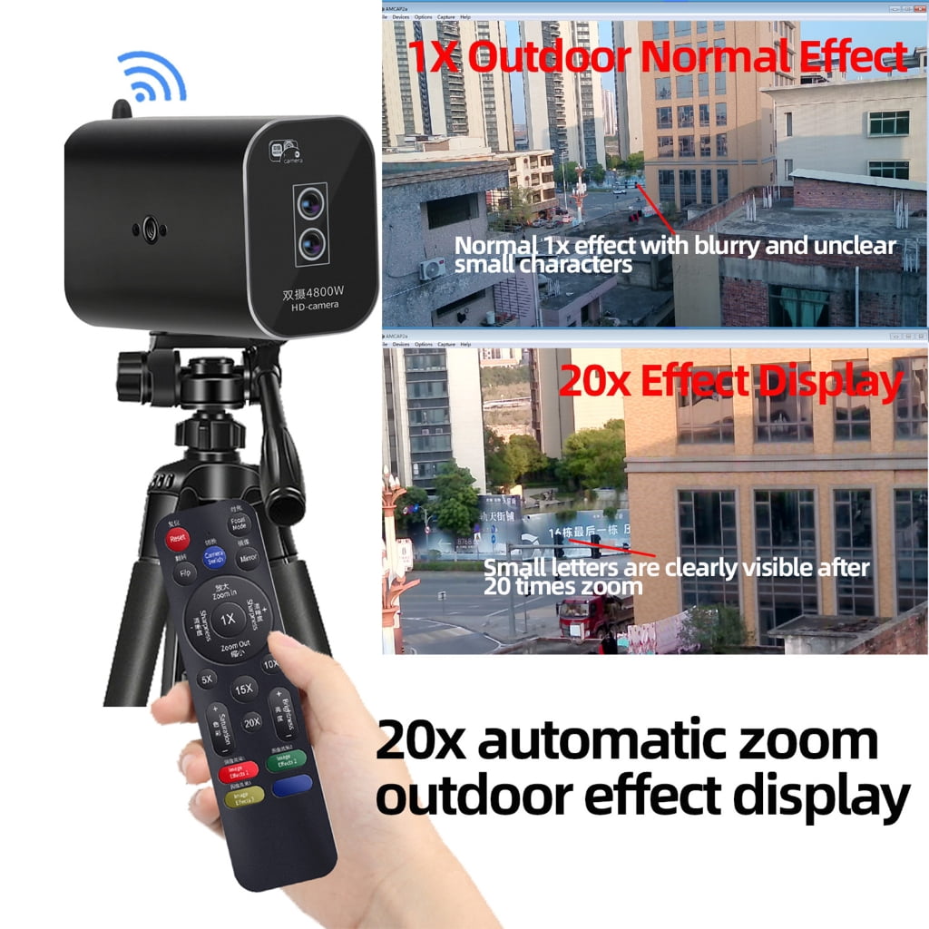 48MP Webcam With Remote Controling Autofocus Vertical Horizontal Mounting 20x Magnification For Studio Use