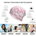 thumbnail image 5 of Vsdgher Breast Cancer Ribbons Awareness Slouchy Beanie Hat for Men/Women, Skull Cap Chemo Cap Night Sleeping Cap, 5 of 8