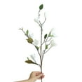 thumbnail image 2 of Artificial 9 Head Magnolia Flowers Bloom,Real Touch Magnolia Stems for Office Vase Table Centerpiece Home Decor(White Magnolia), 2 of 4