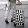 thumbnail image 3 of Black White Geometric Checkered Pattern Luggage Cover Fashion Suitcase Cover Baggage Covers Fit 25-28 Inch Luggage (Go Travel), 3 of 5