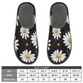 thumbnail image 5 of IAUYY Memory Foam House Slippers Suitable for Both Men and Women. Comfortable, Anti-Slip Plush Flat-Bottomed Slippers The Best Holiday Gift Artistic Daisy, 5 of 9
