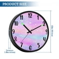 thumbnail image 3 of RMDQTR 12 Inch Sound-Activated LED Night Light Wall Clock Silent Sweep Movement Acrylic Face Battery-Operated for Bedroom/Living Room/School / Colorful Shining Star, 3 of 8