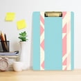 thumbnail image 6 of Candy Stripe Pattern 12.5x9in Clipboard, Durable Acrylic with Metal Clip and Wall Hook for Office or Classroom, 6 of 10