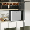 thumbnail image 5 of Homiyad 1.1 Cu.Ft Countertop Mini Freezer, Compact Upright Freezer with Removable Shelves, Silver, 5 of 8