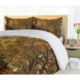 thumbnail image 5 of Ambesonne Nature Duvet Cover Sets, Autumn Foliage Forest, 2-King, Brown Amber Marigold, 5 of 7