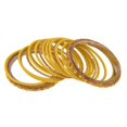 thumbnail image 5 of Efulgenz Boho Velvet Bangle Indian Bangle Set CZ Crystal Rhinestone Yellow Bracelet Bangle Wedding Bridal Jewelry for Women Size-2.6, 5 of 5