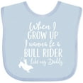 thumbnail image 3 of Inktastic Bull Rider Like Daddy Childs Boys Baby Bib, 3 of 4