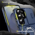 thumbnail image 3 of for Samsung Galaxy S26 Ultra Case with Slide Camera Cover and Rotating Kickstand Ring, Slim Magnetic Shockproof Accessories Phone Case,Blue,For Galaxy S26 Ultra 5G, 3 of 7