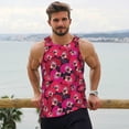 thumbnail image 6 of KLL Orchids Flowers Print Men's Muscle Gym Workout Stringer Tank Tops Bodybuilding Fitness T-Shirts Tank Tops Men-3X-Large, 6 of 7