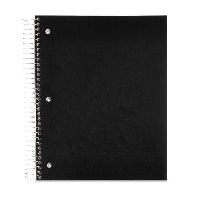 Pen+Gear 5-Subject Spiral Notebook, 160 Sheets, Black photo 3