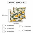 thumbnail image 3 of Waterproof Throw Pillow Covers Set of 2, 18x18 Inch Lemon Leaves Decorative Pillowcases Outdoor Pillow Slip Cushion Covers Set for Couch Tent Summer Fruit Country Nature Watercolor, 3 of 7