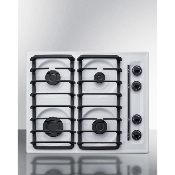 SUMMIT 24" Wide 4-burner Gas Cooktop WTL033S