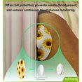 thumbnail image 3 of Fundas para sensores KOVOQ Libre 3, impermeables, paquete de 16 unidades, diseño de girasoles, 3 of 8