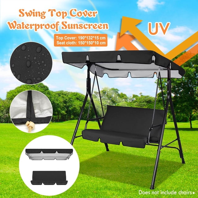 Outdoor Courtyard Swing Ceiling Cover Awning Rain Cover Replacement Cloth