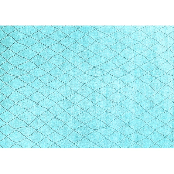 Ahgly Company Indoor Rectangle Oriental Light Blue Industrial Area Rugs, 2' x 4'