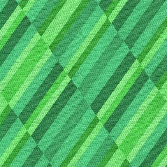 Ahgly Company Indoor Square Patterned Neon Green Area Rugs, 6' Square