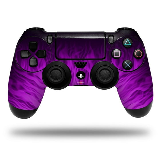 Vinyl Skin Wrap for Sony PS4 Dualshock Controller Fire Purple (CONTROLLER NOT INCLUDED)