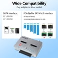 thumbnail image 3 of Estación duplicadora para SSD/HDD AOKO M.2 NVMe SATA, 3 of 6