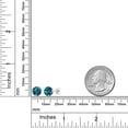 thumbnail image 4 of Gem Stone King 925 Sterling Silver London Blue Topaz Stud Earrings for Women Men (3.40 Cttw, Gemstone Birthstone, Round 7MM), 4 of 4