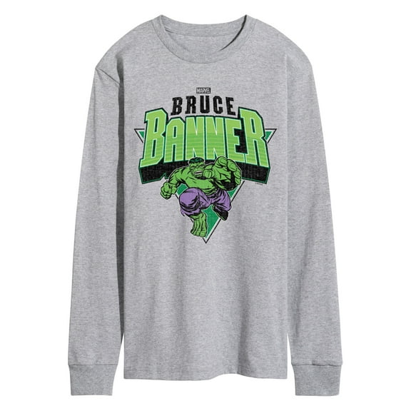 Marvel Hulk - Bruce Banner - Men's Long Sleeve Graphic T-Shirt