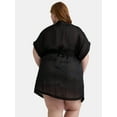 thumbnail image 5 of Jessica Simpson Women's Lurex Kimono Robe Swim Coverup, Sizes XS-XXL, 5 of 6