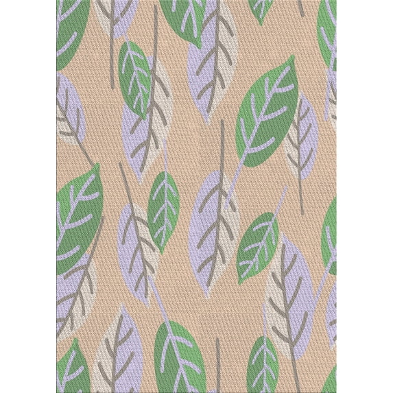 Ahgly Company Machine Washable Indoor Rectangle Transitional Khaki Green Area Rugs, 5' x 7'