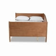 thumbnail image 3 of Baxton Studio Veles Mid-Century Modern Ash Walnut Finished Wood Full Size Daybed, 3 of 6