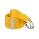 thumbnail image 1 of Cinturón de doble hebilla en D para damas, cinturón de lona de color sólido, cinturones ajustables para la cintura, talla única, amarillo, 1 of 5