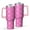 Pink Breast Cancer-2, variant on Pink Breast Cancer Tumbler with Handle and Lid,40oz Double Wall Vacuum Insulated Tumbler,Cups Gift for Women and Men