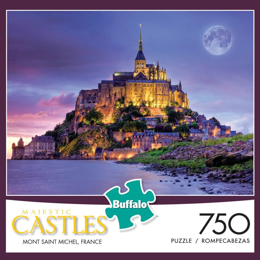 Buffalo Games Majestic Castles Mont Saint Michel, France 750 Piece Jigsaw Puzzle