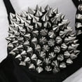 thumbnail image 6 of TINYSOME Women's All-over Spike Stud Dance Bra Metallic Punk Style Nightclub Wear, 6 of 21