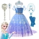 thumbnail image 2 of Girls Elsa Cosplay Princess Costume Frozen Role Play Dress Up Fancy Frocks Party Gown Sequin Mesh Vestidos Girls Birthday Dress, 2 of 5