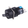 thumbnail image 4 of Transfer Switch Knob  Selector Switch 5PCS ASY-6 Round  Selector Knob Switch 16mm Mounting Hole AC 250V 3A, 4 of 8