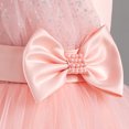 thumbnail image 6 of IBTOM CASTLE Toddler Baby Girls Shiny Sequin Heart Pageant Dress Sequins Heart Tulle Tutu Dress Flower Wedding Princess Birthday Party Prom Gown 3-4 Years Pink, 6 of 7