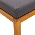 thumbnail image 5 of vidaXL 3028322 Patio Stools with Cushions Ottoman Seating 2 Pcs Solid Wood Acacia, 5 of 7