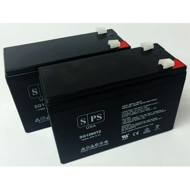 SPS Brand 12V 9Ah Replacement Battery (SG1290T2) for Deltec PRA400 (Terminal T2) (2 Pack)