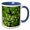 Blue/White, variant on 3drose, Minnesota, Gooseberry Falls Sp, Bunchberry Flora - Us24 Rsp0022 - Rob Sheppard, 11oz Mug