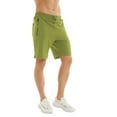 thumbnail image 5 of Tyhengta Mens Shorts Casual Sports Drawstring Zipper Pockets Elastic Waist Fruitgreen 34, 5 of 8