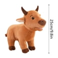 thumbnail image 4 of Adorable Cow Soft Stuffed Animal Cuddly Farm Animal Doll Perfect For Kids And Collectors, 4 of 9