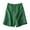 Green, variant on Rezuofi Womens Wide Leg Linen Shorts Summer Casual Loose Pleated Elastic High Waisted Bermuda Shorts