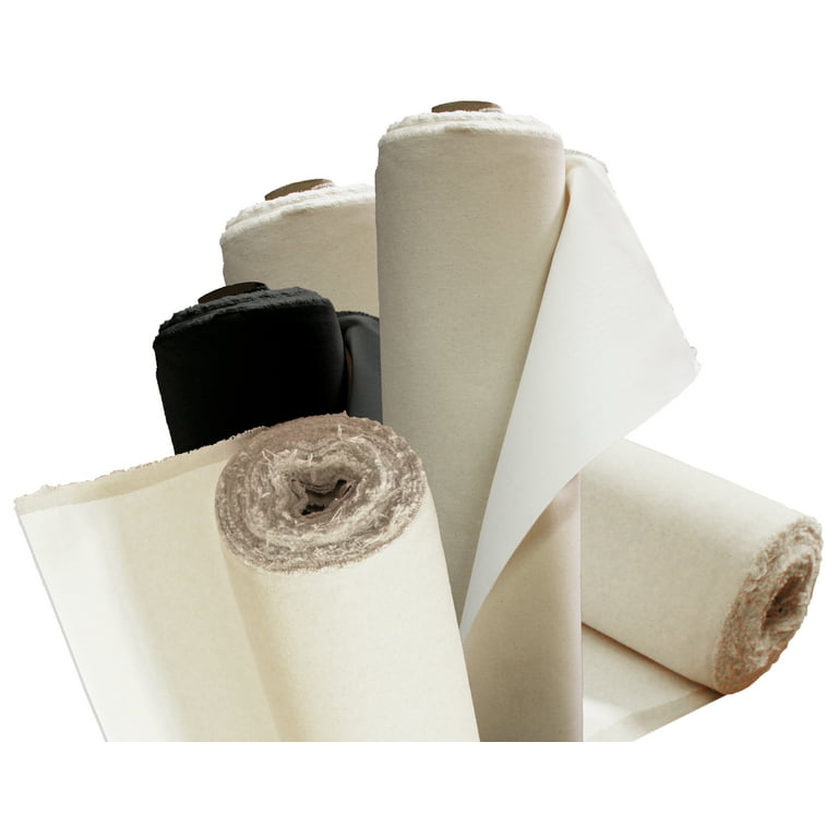 62 Wide Unprimed 100 Yds Cotton Canvas Roll, 13oz Fabric Natural