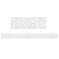 thumbnail image 1 of TEACHER CREATED RESOURCES (6 PK) WHITE HERRINGBONE STRAIGHT, 1 of 1