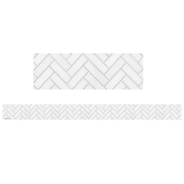 Pomme (6 PK) Blanche Droite à Chevrons