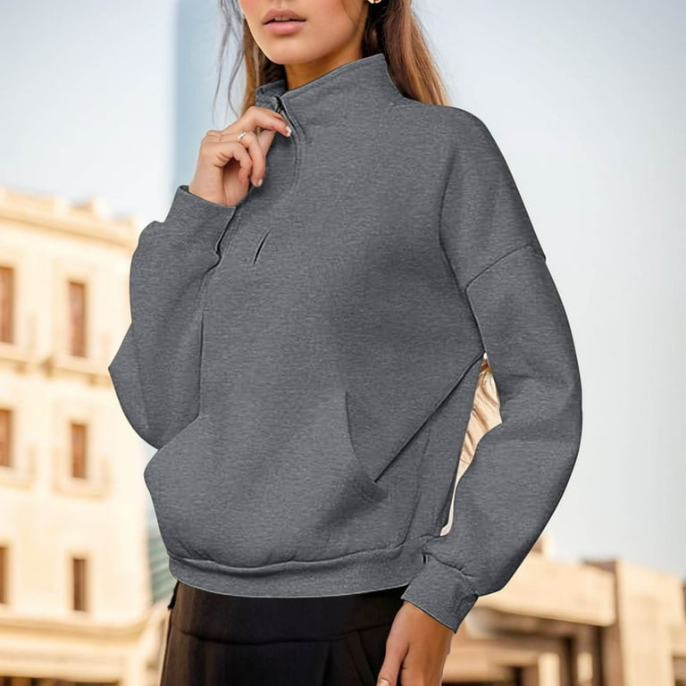 Sweatshirt Sweatshirt Womens Sweatshirts No Hood Soft Warm Women s Sweatshirts Womens Sweatshirts Dark Gray S Walmart