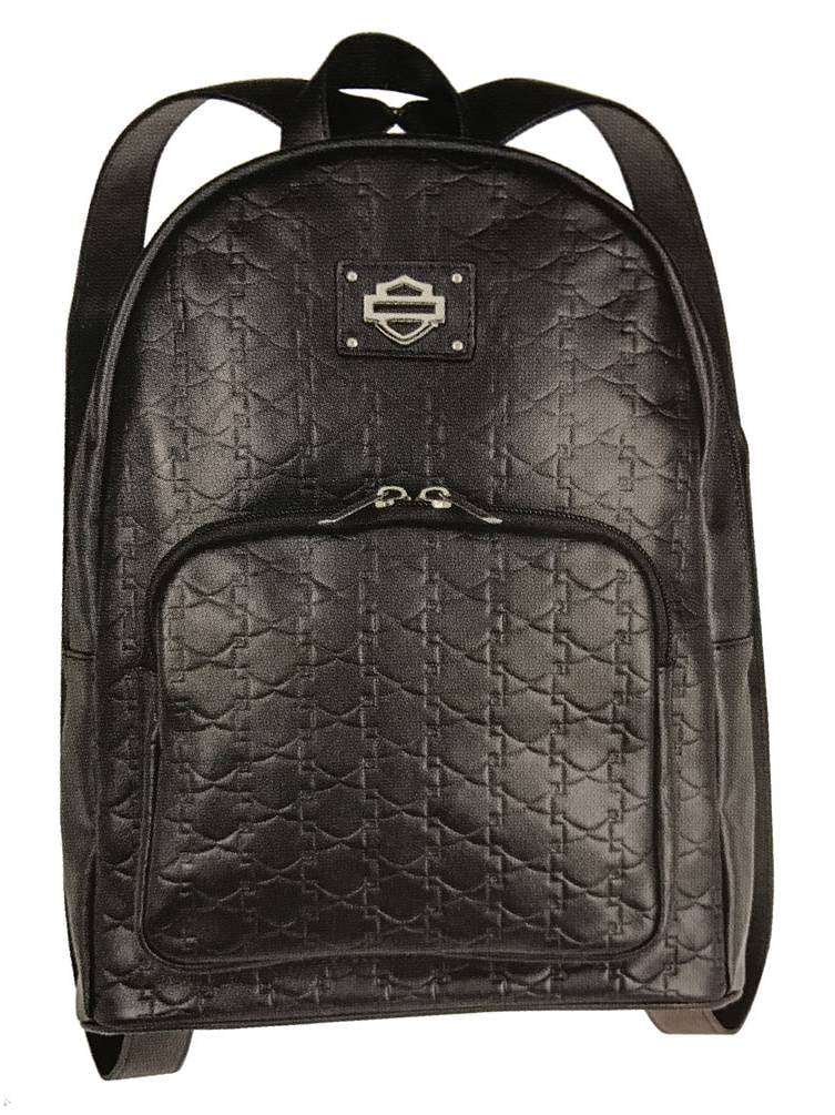 harley davidson leather backpack