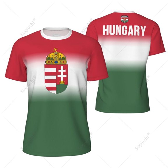 Sports Mesh T-shirt Hungary For Running Bike Soccer Tennis Football Fitness Tees 3D Printed Custom