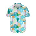 thumbnail image 2 of Camisas hawaianas divertidas de Pascua 2024 para hombres, camisas con botones con estampado de huevos de conejo, camisas casuales de verano para fiestas en la playa, blusas para hombres, 2 of 5