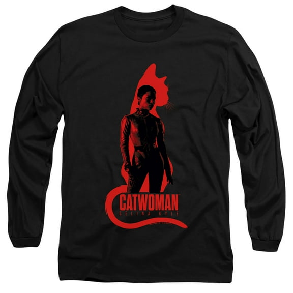 The Batman (2022) Selina Kyle Cat Silhouette Unisex Adult Long-Sleeve T Shirt