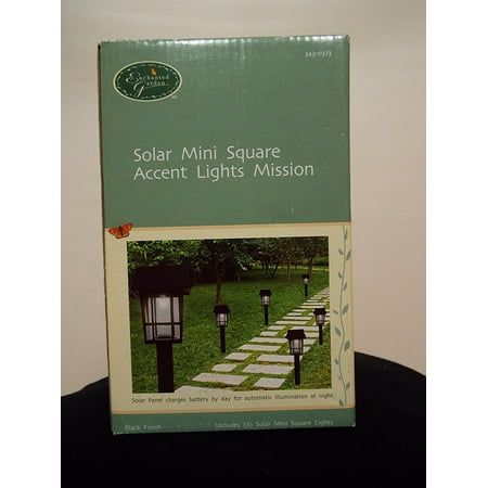 Square Solar Lights 6 Solar Mini Square Accent Lights Mission, Enchanted garden 6 solar mini square accent lights mission By Enchanted Garden ()